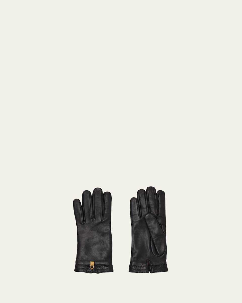 Nora Charm Leather Gloves